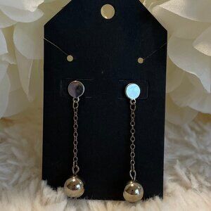 Silver Tone Drop Earrings NWT